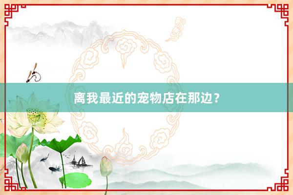 离我最近的宠物店在那边？